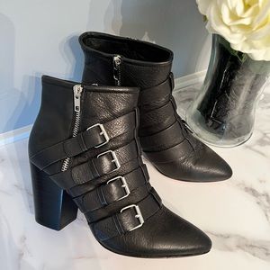 Rebecca Minkoff strappy leather ankle boots